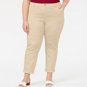 Tommy‎ Hilfiger Th Flex Plus Size Hampton Chino Pants Khaki Women's Size 24W